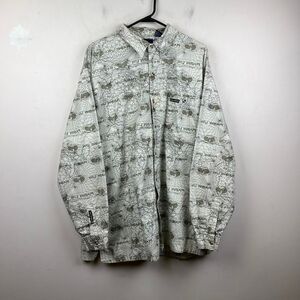 Vintage Wu Wear Wu -Tang Clan White Button Up Shirt Size XL